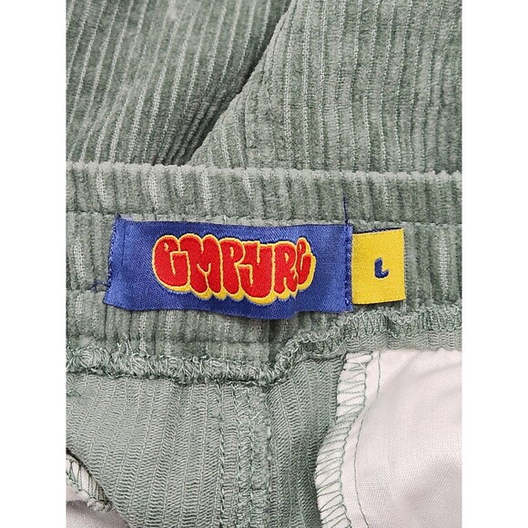 Empyre Shorts Men's L Green Corduroy Drawstring‎ Flat Cotton Skateboard Y2K 11" - Picture 4 of 7